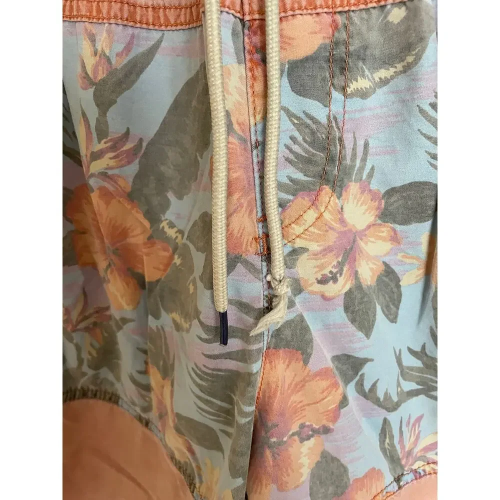 WITHOUT WALLS Men's Floral Swim Trunks - Size Small